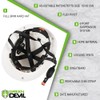GREEN DEVIL Full Brim Hard Hat with Built-in Visor Vented