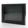 Charcoal 5x7 Small Shadow Box Picture Wooden Frame with Green