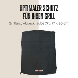 Grillfürst Barbecue Cover – Robust Grill Cover 77 x 90 cm, Weatherproof and Waterproof, Gas Grill Cover for Outdoorchef Chelsea 480 / Outdoorchef Kensington 480
