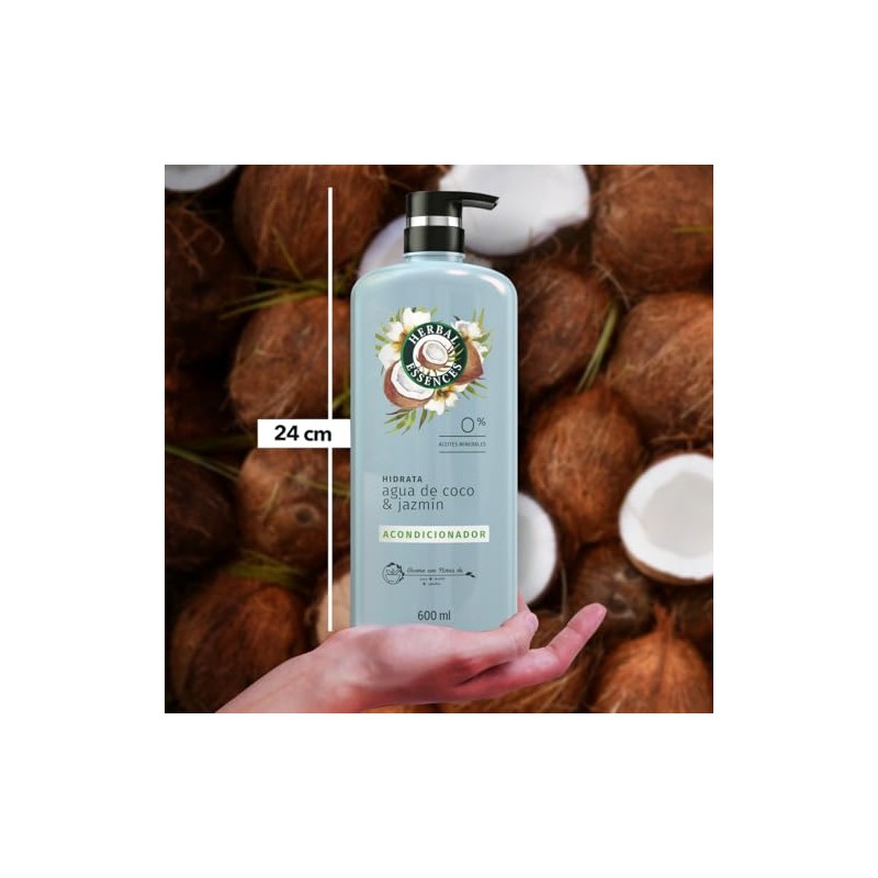 Herbal Essences Acondicionador Hidrata Agua de Coco 600 ml