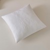 White Quilted Euro Shams Set of 2 Cotton Floral Large