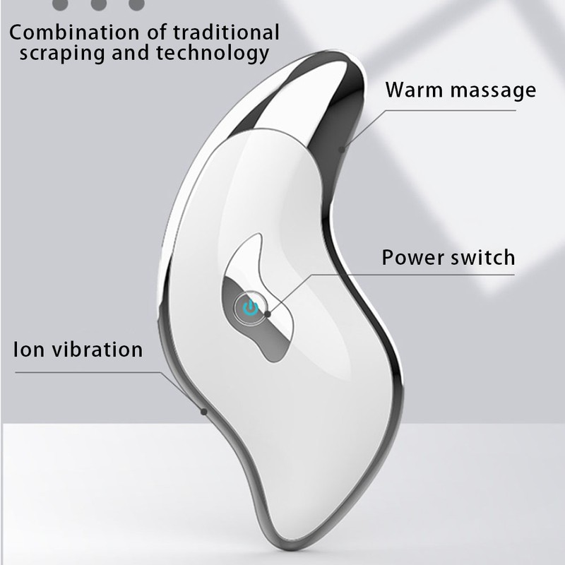 Microcurrent Electric Facial Scraper Massager Face Lifting Firming Beauty Scraping
