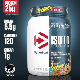 Proteina Iso 100 Hidrolizada Dymatize 610grs Fruity Pebbles Fruity Pebbles