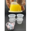 4oz Round Plastic Food Containers Lids Deli Pot or Sauce