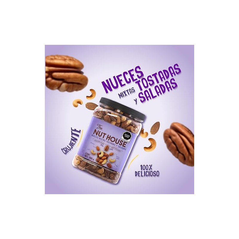 The Nut House - Mezcla de Nueces Tostadas y Saladas
