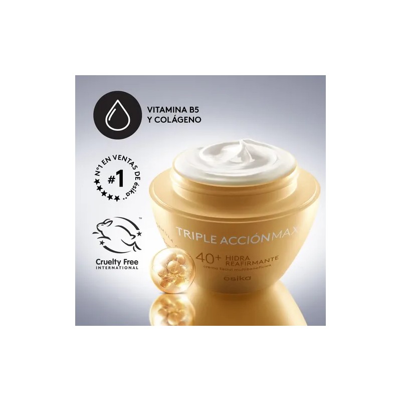 Crema Facial Hidra Reafirmante 40+ Triple Acción Max Esika