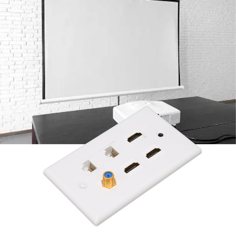 for HDMI and Network Wall Plate, 6 Ports HD Network