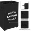 WOWLIVE Large Rolling Laundry Basket Wheels 90L Collapsible Tall Laundry