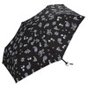 Wpc. 2777-013-002 Rain Umbrella, Paisley Paint, Mini, Black, Folding Umbrella,