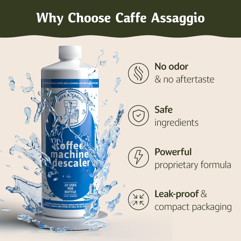 Descaling Solution (10 Uses) Delonghi Keurig Nespresso Coffee Machine Cleaner