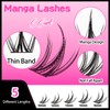 Veleasha Lash Clusters Manga Eyelash Clusters Natural Look C Curl
