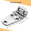 DIALESHU 2 Pack Heavy Duty Boat Hinges 316 Stainless Steel