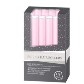 My Beauty Spot Professional Salon Quality Rubber Hair Rollers (Light Pink)