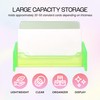 Beauticom® CLEAR COLOR Plastic Business Card Holder Display Desktop Countertop