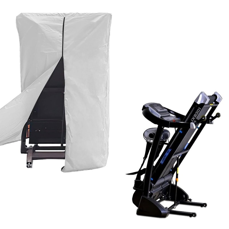 Enwye Foldable Silver Treadmill Cover Dustproof Running Machine Protective Fitness