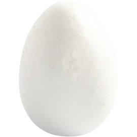 Uovo, altezza: 8 cm, polistirolo, 5 pezzi.