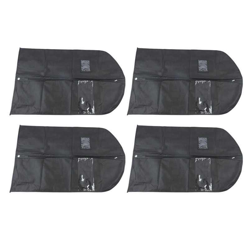 4pcs Garment Bags Waterproof Dustproof Thickened Suit Bag with Transparent