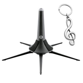 K & M 15213 Trumpet Stand 5 Feet + Keepdrum Treble Clef Pendant