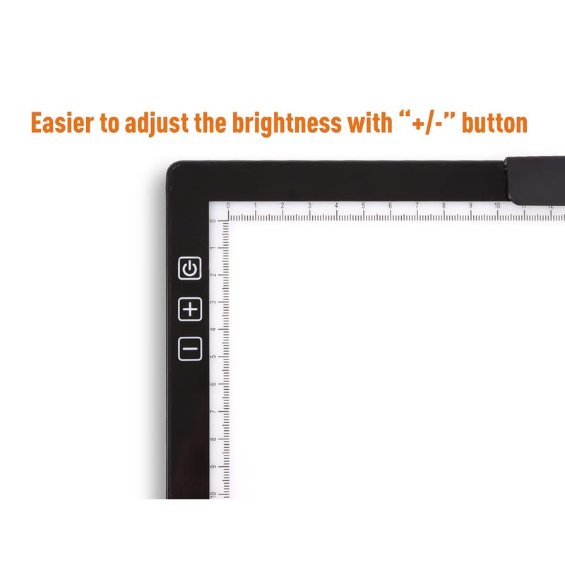 Wireless Rechargeable A4 LED Light Pad w/Built-in Riser Stands, 6