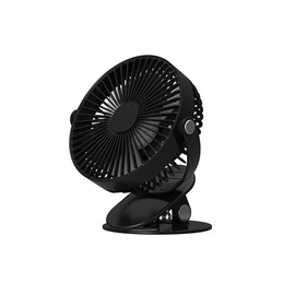 AIGOSI Clip Type Clamp Fan Small Fan Usb Dormitory Bedside Mini Charging Home Desktop Fan (Black)