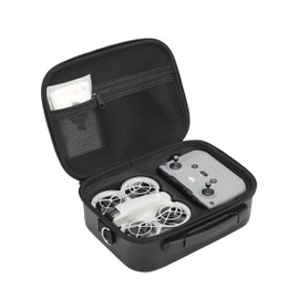 Fotoleey DJI Neo Black Color Bag with Shoulder Strap, black, hard shell bag