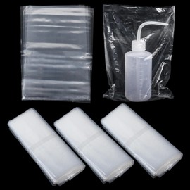 Klmnop 300 Pcs Tattoo Bottle Bags, Clear Disposable Tattoo Wash Bottle Bags, Squeeze Bottle Bags Covers for Protecting Bottle(Clear)