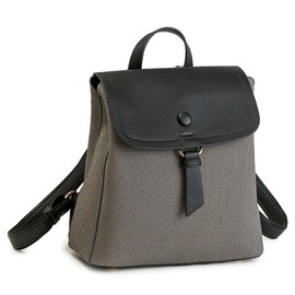 Pragma Women's Small Rucksack, Synthetic Leather, Lightweight, Commuting to Work Bag, Clean, Black