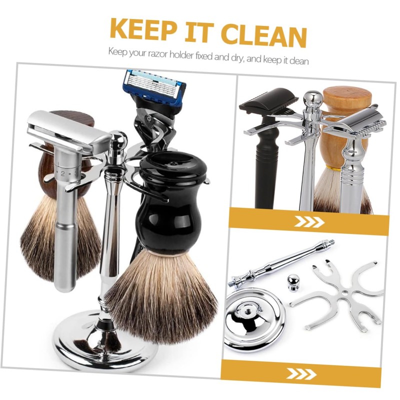 Ipetboom Razor Stand Holder for Shaving Brush Compact Organizer for