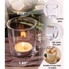 Letine 36-Pack Votive Candle Holders - Clear Glass Tea Light