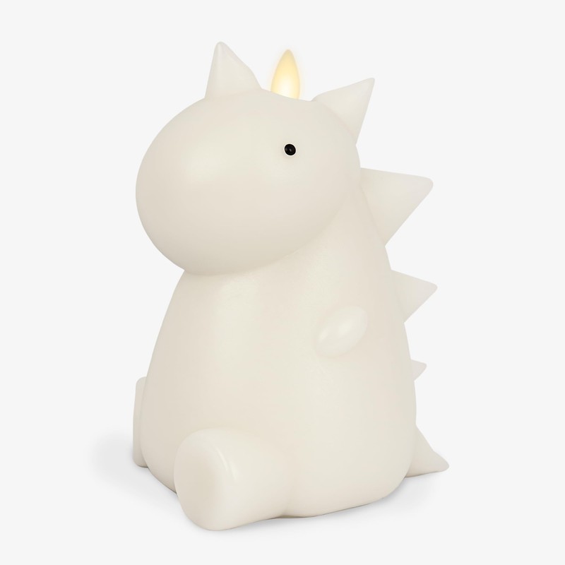 Luminara Flameless Dinosaur Figural Color Changing LED Candle, 5.7" x