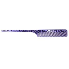 Swedish Crown Aluminium Comb Professional Handle Comb Curling Comb 21 cm (Anti-Static) Purple / Black with Even Teeth (2252-9)