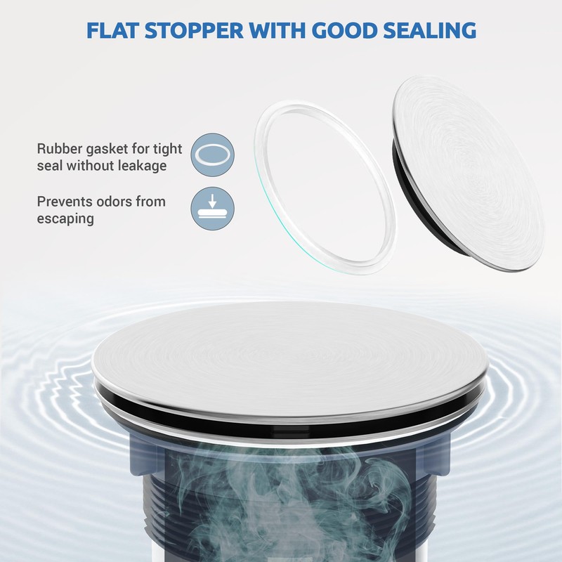 BOTEMY Stainless Steel Sink Drain Strainer 3-1/2 Inch Kitchen Sink