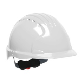 Evolution Deluxe 6151 280-EV6151-50 Standard Brim Hard Hat with HDPE Shell, 6-Point Polyester Suspension and Wheel Ratchet Adjustment