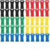 FOTOEVFC Non-Slip Sock Clip with Hook, 50pcs, Plastic, Red, Orange,