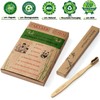 paeyaer 20 Count Bamboo Toothbrushes (Soft+Medium), Natural Wood Toothbrush Bulk,