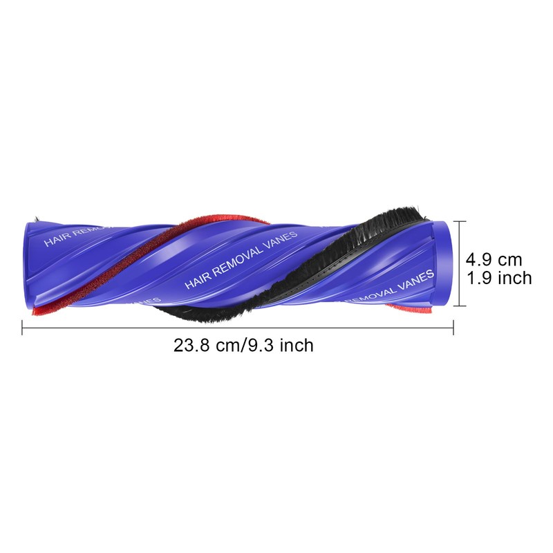 FUNTECK Anti-Tangle Brush Bar with End Cap for Dyson Motorbar