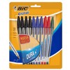 BIC, Bolígrafo de Punto Mediano, Pluma Clásica, Cristal Dura +,