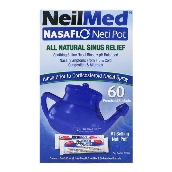 NeilMed Nasaflo Net Pot 60 Premixed Sachets