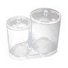 VICASKY Makeup Organizer Acrylic Storage Case for Cotton Swabs Pads
