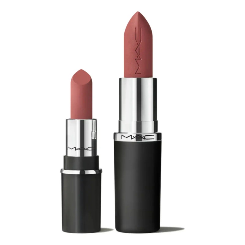 Labial Mini MAC MACximal Silky Matte Velvet Teddy Mate Sedoso