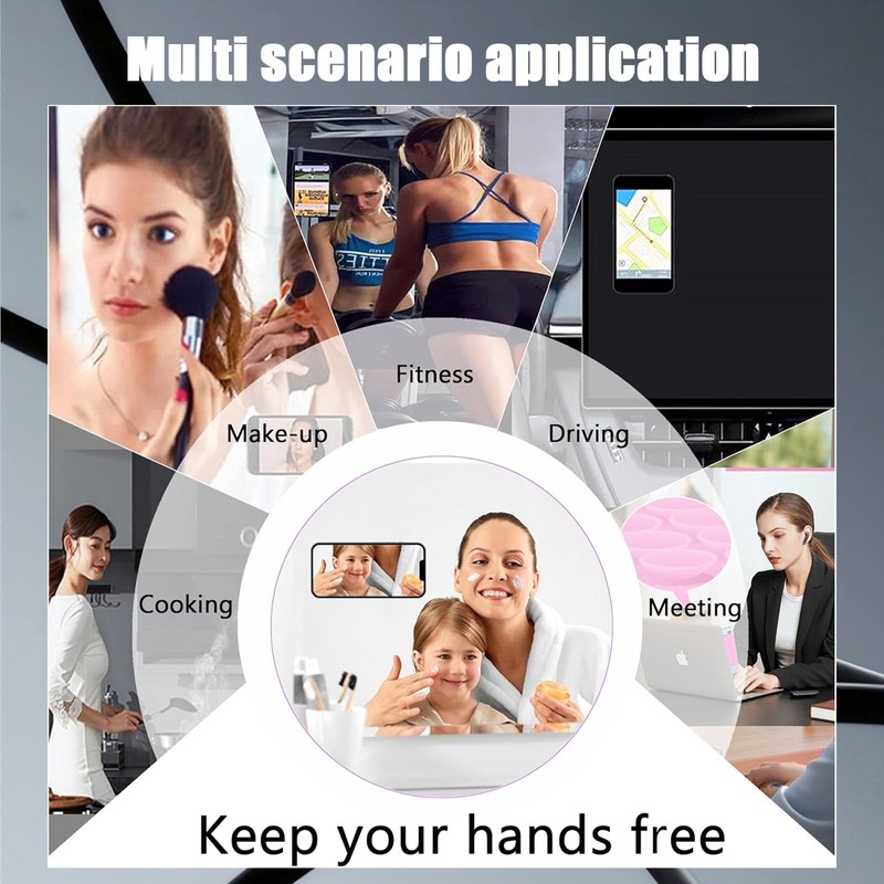 [3-Pack] Ultra-Strong Suction Phone Mount - Non-Slip Silicone Pads for
