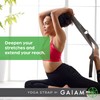Gaiam Yoga Strap 8ft Stretch Band with Adjustable Metal D-Ring