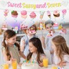 Yoyuspy 7th Birthday Decorations for Girls - 10PCS Sweet Sassy