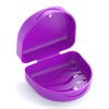 Orthodontic Mouthguard Case Dental Retainer Case-Purple