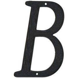 NATIONAL BRAND ALTERNATIVE 901047 Black Metal House Letter 'B', 4"