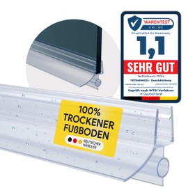 Shower Seal PVC Replacement Seal Shower Bathroom Type 18 200 cm Glass Thickness 6 mm