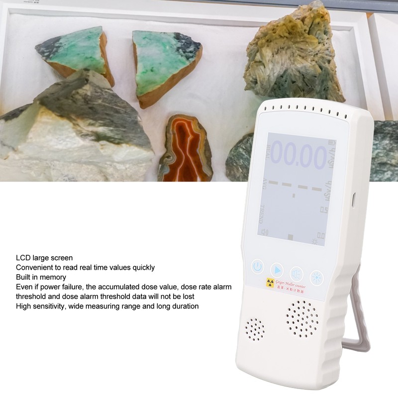 Geiger Counter Nuclear Radiation Detector USB Charging Handheld Beta Gamma