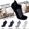 Busy Socks Merino Wool Compression Support Ankle Large-X-Large, 6 Pairs