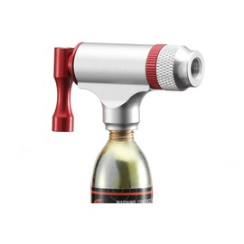 Lancer Tactical CO2 Bike Inflator (Color: Silver/Red)