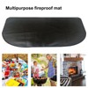 CHSEEO Fireplace Mat, 98x63CM, Fireproof, Dirtproof, Waterproof, Multipurpose, 3-Layer Fire